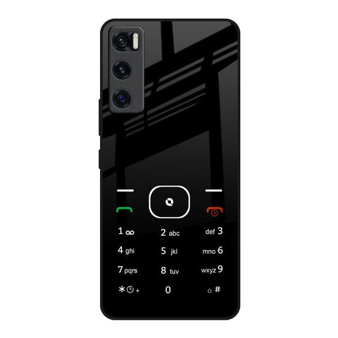 Classic Keypad Pattern Vivo V20 SE Glass Back Cover Online