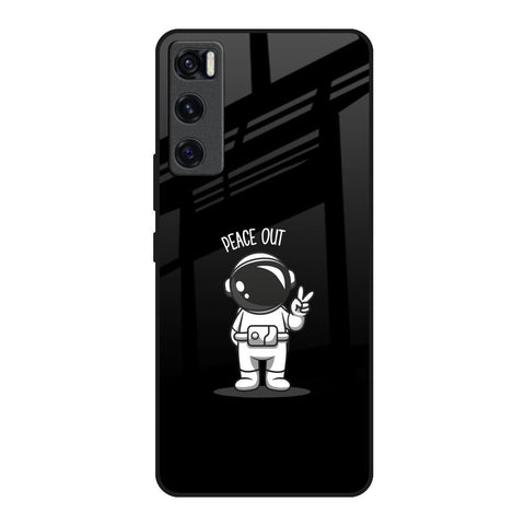 Peace Out Astro Vivo V20 SE Glass Back Cover Online