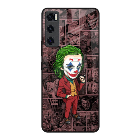 Joker Cartoon Vivo V20 SE Glass Back Cover Online