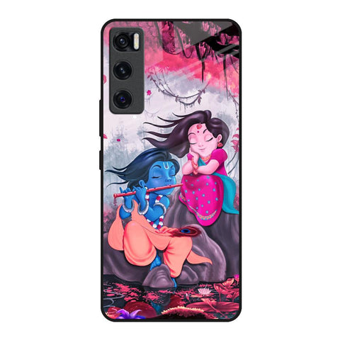 Radha Krishna Art Vivo V20 SE Glass Back Cover Online