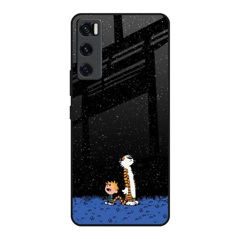 Night Sky Star Vivo V20 SE Glass Back Cover Online