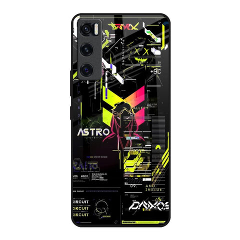 Astro Glitch Vivo V20 SE Glass Back Cover Online