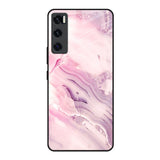 Diamond Pink Gradient Vivo V20 SE Glass Back Cover Online