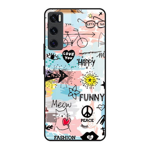 Just For You Vivo V20 SE Glass Back Cover Online