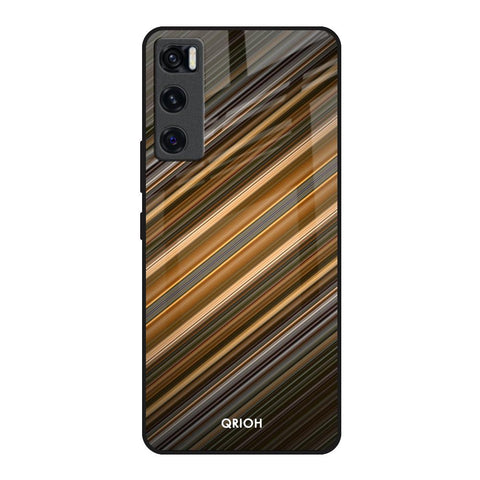 Diagonal Slash Pattern Vivo V20 SE Glass Back Cover Online