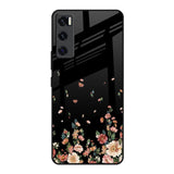 Floating Floral Print Vivo V20 SE Glass Back Cover Online