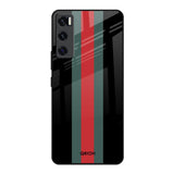 Vertical Stripes Vivo V20 SE Glass Back Cover Online