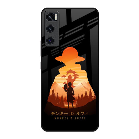 Luffy One Piece Vivo V20 SE Glass Back Cover Online