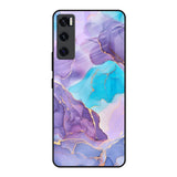 Alcohol ink Marble Vivo V20 SE Glass Back Cover Online