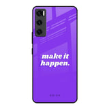 Make it Happen Vivo V20 SE Glass Back Cover Online