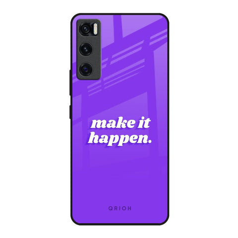 Make it Happen Vivo V20 SE Glass Back Cover Online