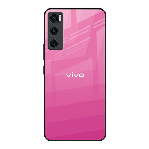 Pink Ribbon Caddy Vivo V20 SE Glass Back Cover Online