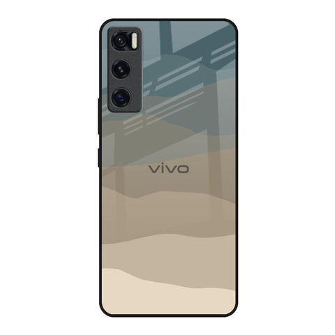 Abstract Mountain Pattern Vivo V20 SE Glass Back Cover Online
