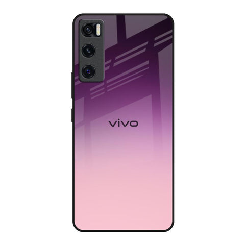 Purple Gradient Vivo V20 SE Glass Back Cover Online