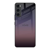 Grey Ombre Vivo V20 SE Glass Back Cover Online