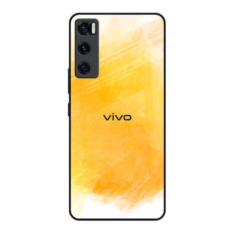 Rustic Orange Vivo V20 SE Glass Back Cover Online