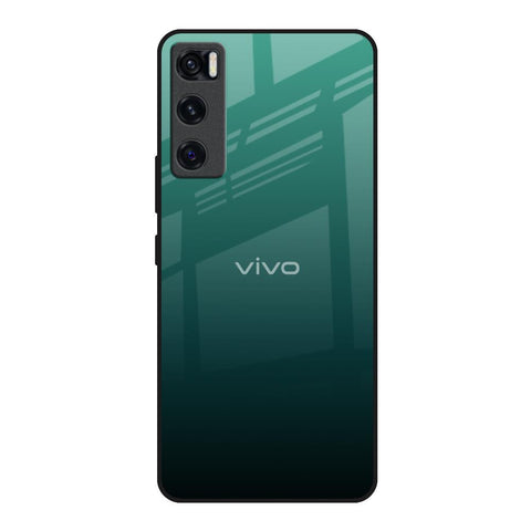 Palm Green Vivo V20 SE Glass Back Cover Online