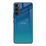 Celestial Blue Vivo V20 SE Glass Back Cover Online