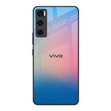 Blue & Pink Ombre Vivo V20 SE Glass Back Cover Online