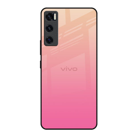 Pastel Pink Gradient Vivo V20 SE Glass Back Cover Online