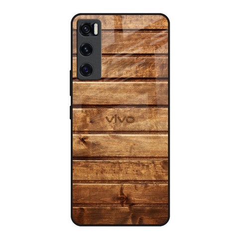 Wooden Planks Vivo V20 SE Glass Back Cover Online
