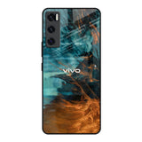 Golden Splash Vivo V20 SE Glass Back Cover Online