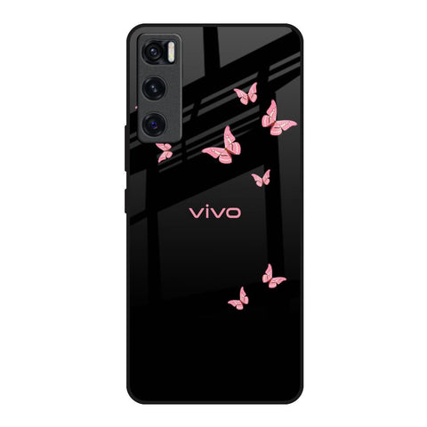 Fly Butterfly Vivo V20 SE Glass Back Cover Online