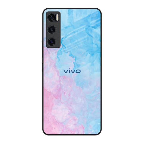 Mixed Watercolor Vivo V20 SE Glass Back Cover Online