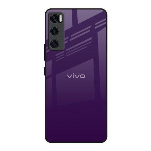 Dark Purple Vivo V20 SE Glass Back Cover Online