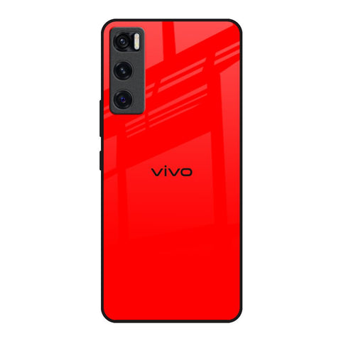 Blood Red Vivo V20 SE Glass Back Cover Online