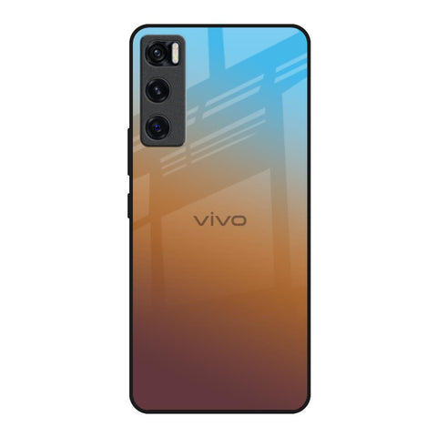 Rich Brown Vivo V20 SE Glass Back Cover Online