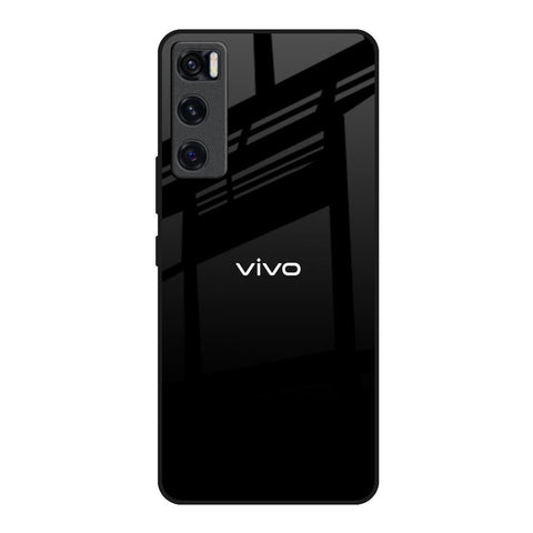 Jet Black Vivo V20 SE Glass Back Cover Online