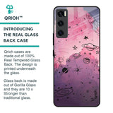 Space Doodles Glass Case for Vivo V20 SE