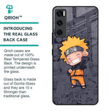 Orange Chubby Glass Case for Vivo V20 SE