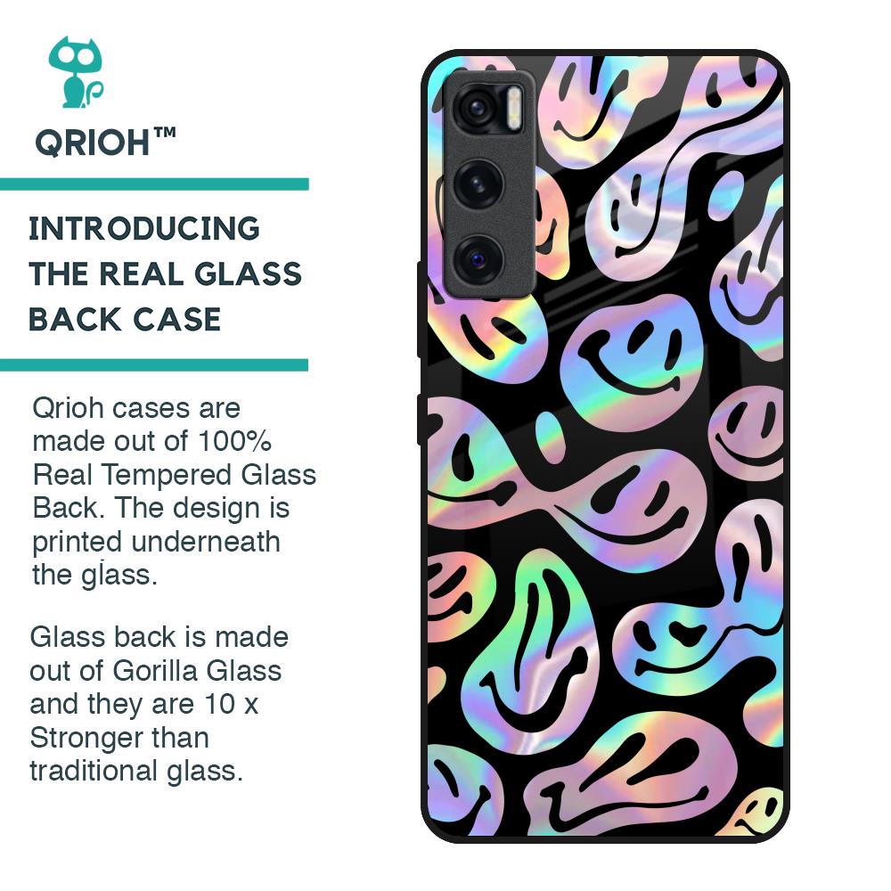 Acid Smile Glass Case for Vivo V20 SE