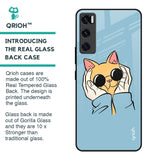 Adorable Cute Kitty Glass Case For Vivo V20 SE
