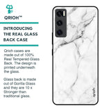 Modern White Marble Glass Case for Vivo V20 SE