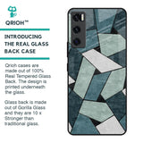 Abstact Tiles Glass Case for Vivo V20 SE