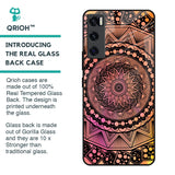 Floral Mandala Glass Case for Vivo V20 SE