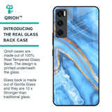 Vibrant Blue Marble Glass Case for Vivo V20 SE