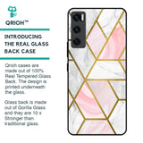 Geometrical Marble Glass Case for Vivo V20 SE