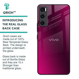 Pink Burst Glass Case for Vivo V20 SE