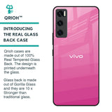 Pink Ribbon Caddy Glass Case for Vivo V20 SE