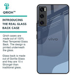 Navy Blue Ombre Glass Case for Vivo V20 SE