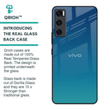 Celestial Blue Glass Case For Vivo V20 SE