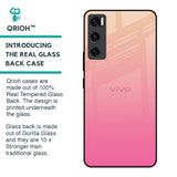 Pastel Pink Gradient Glass Case For Vivo V20 SE