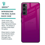Magenta Gradient Glass Case For Vivo V20 SE