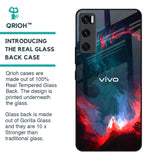 Brush Art Glass Case For Vivo V20 SE