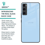 Pastel Sky Blue Glass Case for Vivo V20 SE