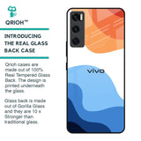Wavy Color Pattern Glass Case for Vivo V20 SE